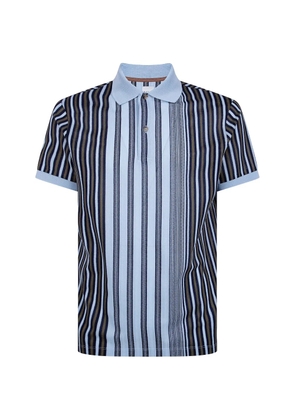 Paul Smith vertical-stripe polo shirt - Blue
