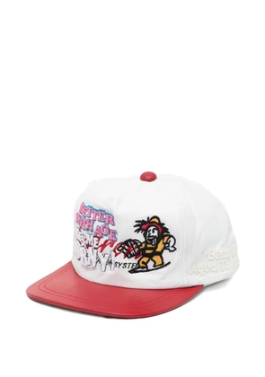 Better with Age embroidered flat-peak cap - White