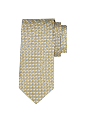 Ferragamo patterned tie - Yellow