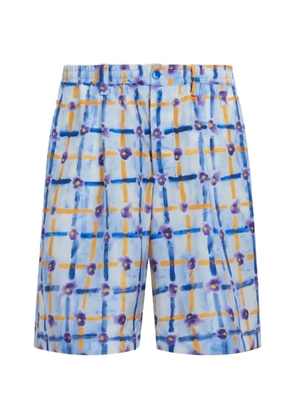 Marni patterned tailored shorts - White