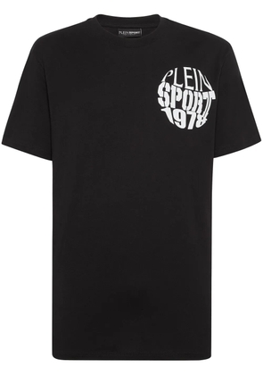 Plein Sport logo-print cotton T-shirt - Black