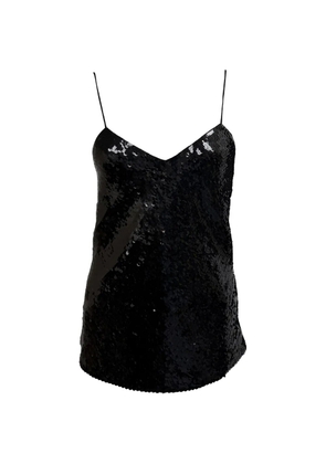 IRO Erna sequined camisole top - Black