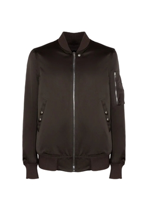 Rick Owens zip-up bomber jacket - Brown