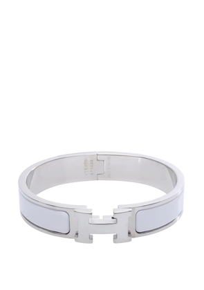 Hermès Pre-Owned 2000-2026 Narrow Enamel Clic H Bracelet PM costume bracelet - White