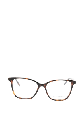 CHARLES STONE tortoiseshell-effect square-frame glasses - Brown