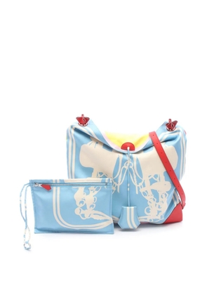 Hermès Pre-Owned 2019 Silk and Swift Brides de Gala Silky City PM shoulder bag - Blue