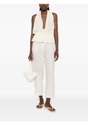 Peserico elasticated-waistband trousers - Neutrals
