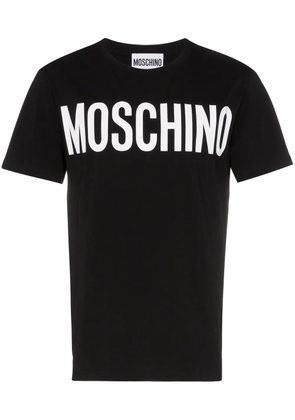 Moschino cotton contrast logo t-shirt - Black