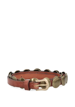 Golden Goose Trinidad stud-embellished leather belt - Brown
