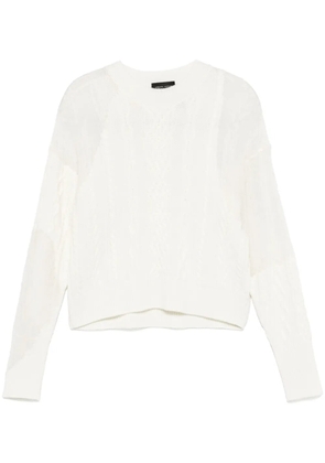 Roberto Collina cable-knit sweater - White