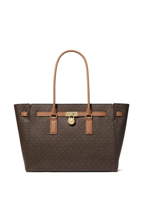 Michael Michael Kors large Hamilton Moderne logo tote bag - Brown