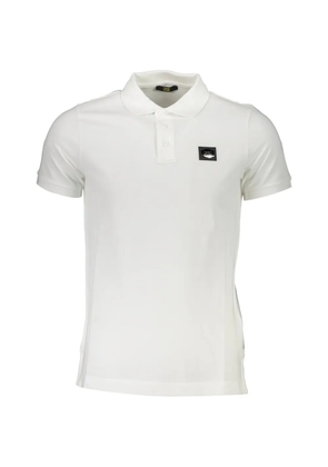 Cavalli Class logo-patch polo shirt - White