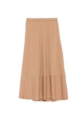 Max Mara Lribes elasticated-waist panelled midi skirt - Neutrals