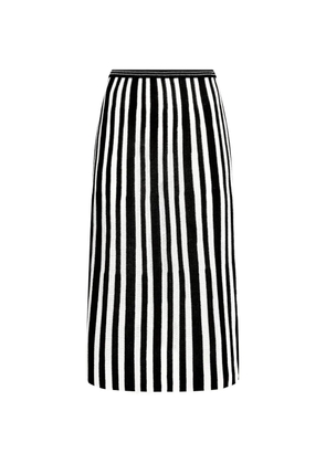 Proenza Schouler White Label Isley ribbed-knit midi skirt - Black