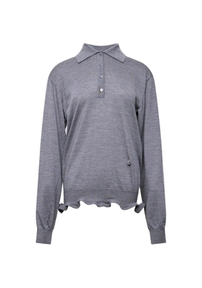 Stella McCartney ruffled-hem sweater - Grey