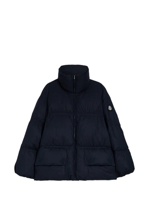 Jil Sander quilted high-neck jacket - Blue