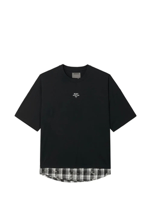 Musium Div. layered-effect logo-print T-shirt - Black