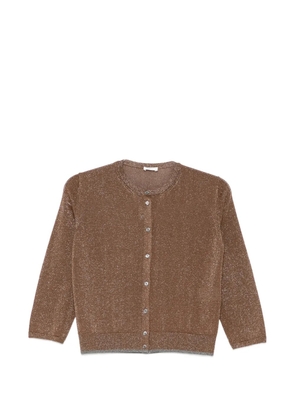 Roberto Collina metallic-effect cardigan - Brown