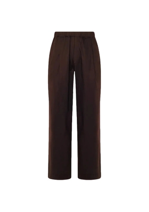 Laneus elasticated-waistband wide-leg trousers - Brown