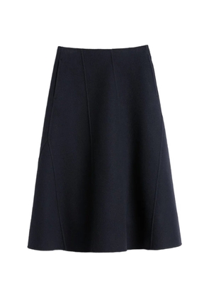 Jil Sander panelled A-line midi skirt - Blue