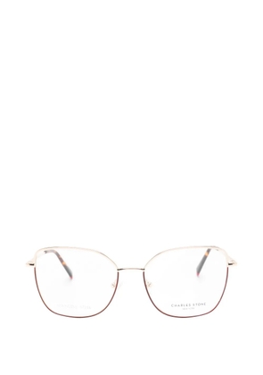 CHARLES STONE geometric-frame glasses - Gold
