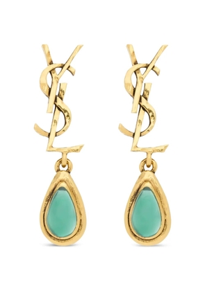 Saint Laurent Cassandre drop earrings - Gold