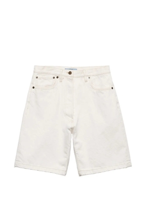 Prada old denim bermudas - White