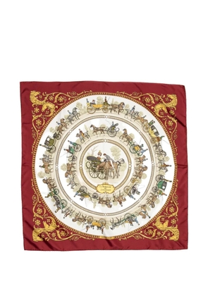 Hermès Pre-Owned La Promenade de Longchamps scarf - Red