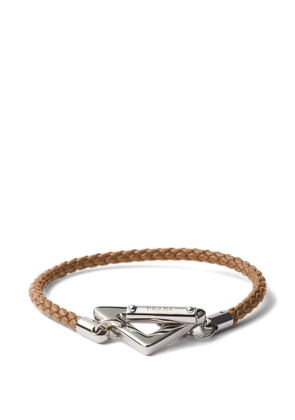 Prada braided nappa leather bracelet - Silver