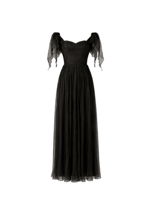 ROSERRY Elizabeth off-shoulder ruched maxi dress - Black