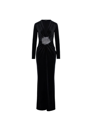 ROSERRY Tifanny velvet maxi dress - Black