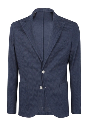 Barba single-breasted blazer - Blue