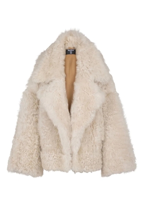 Balmain shearling jacket - Neutrals