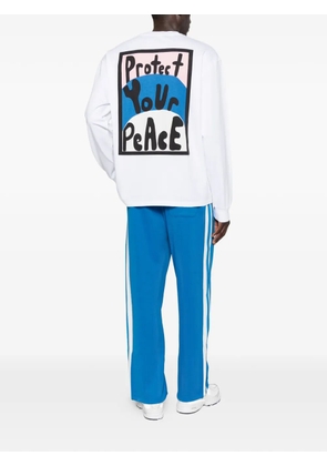 HOPEIUM graphic-print long-sleeve T-shirt - Blue