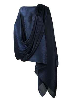 Pleats Please Issey Miyake long pleated tunic - Blue