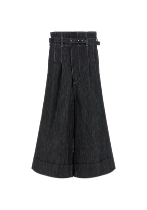 Junya Watanabe belted flared-leg jeans - Black