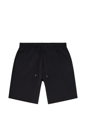 Diesel Peached raw-edge cotton shorts - Black