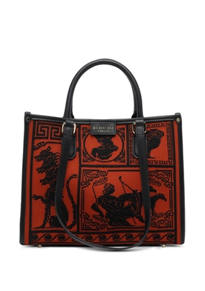 MY BEST BAG Atena Agorà leather-trim tote bag - Orange