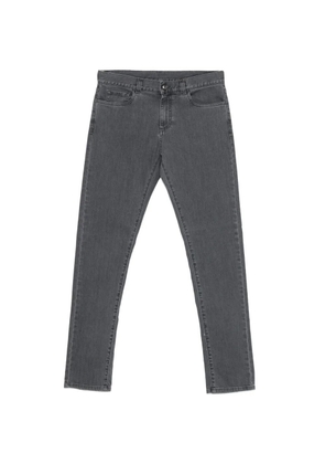 Canali logo-patch jeans - Grey