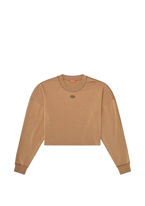 Diesel logo-detail cropped sweatshirt - Neutrals