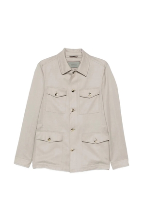 Canali four-pocket button-up jacket - Neutrals