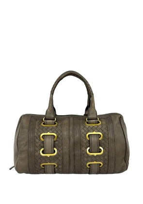 Bottega Veneta Pre-Owned 2012-2026 Intrecciato Trimmed Nappa Accordion satchel - Brown