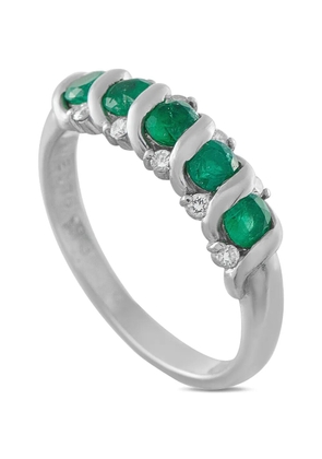 LB Exclusive emerald and diamond ring - Silver