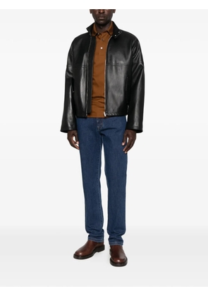 Zegna short-sleeve polo shirt - Brown