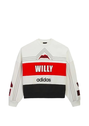 adidas x Willy Chavarria logo-patch panelled sweatshirt - White