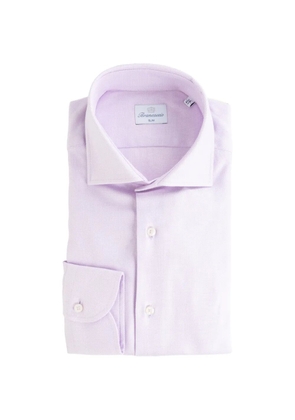 Brancaccio textured slim-fit shirt - Pink
