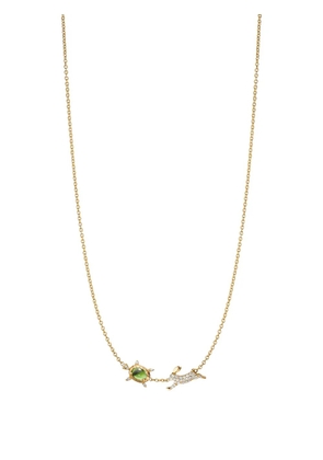 MONICA RICH KOSANN Slow and Steady tourmaline and diamond necklace - Gold