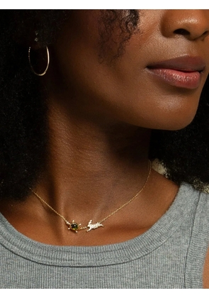 MONICA RICH KOSANN Slow and Steady tourmaline and diamond necklace - Gold