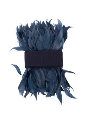 Sara Roka feather-embellished belt - Blue