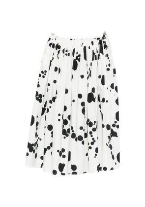 Apuntob polka-dot drawstring skirt - Black